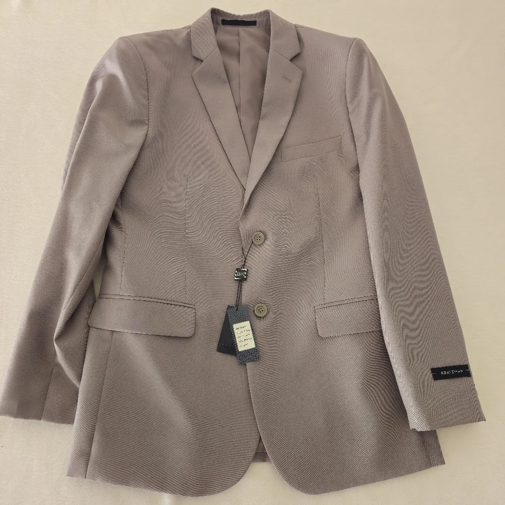 BRAVENAN Classic Light Gray Suit